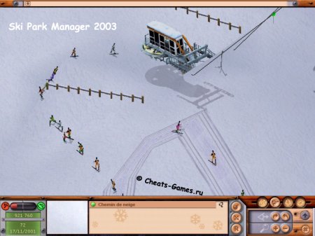 Главный недостаток игры Ski Park Manager 2003